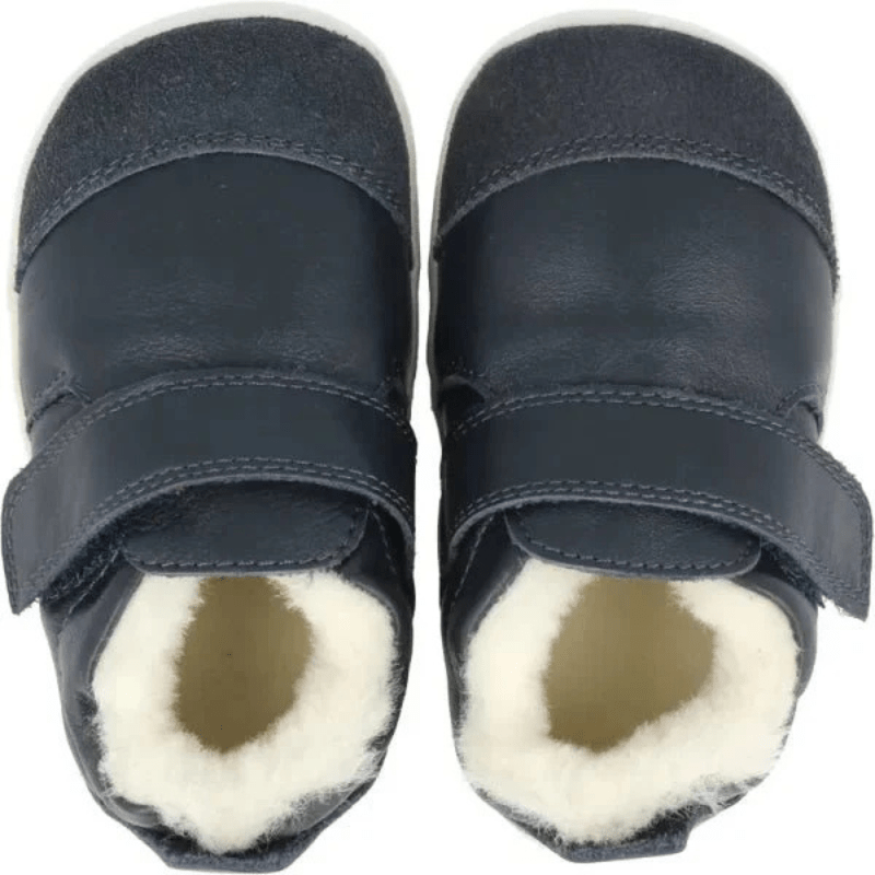 ZAPATILLA PRIMEROS PASOS RESPETUOSA XPLORER MARVEL ARTIC PIEL FORRADA AZUL MARINO - BOBUX - GARÓS