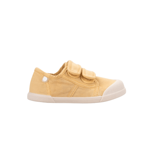 ZAPATILLA RESPETUOSA LONA VELCRO IGOR AMARILLO CEREAL - GARÓS