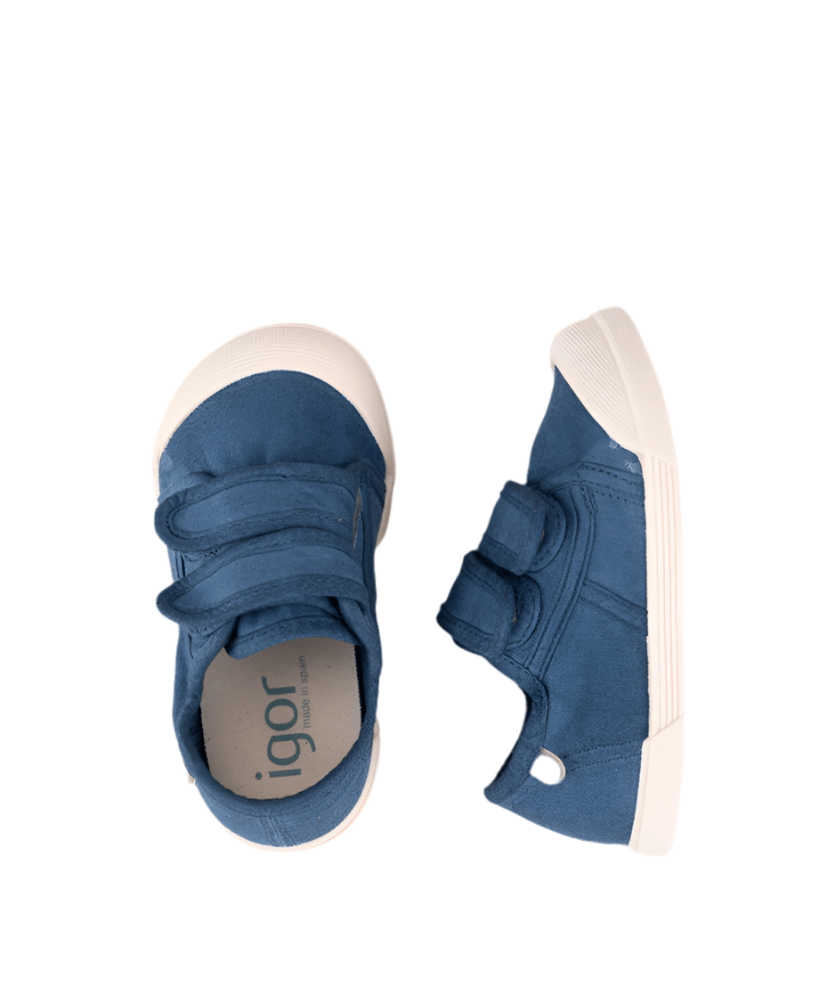 ZAPATILLA RESPETUOSA LONA VELCRO IGOR AZUL MARINO - GARÓS