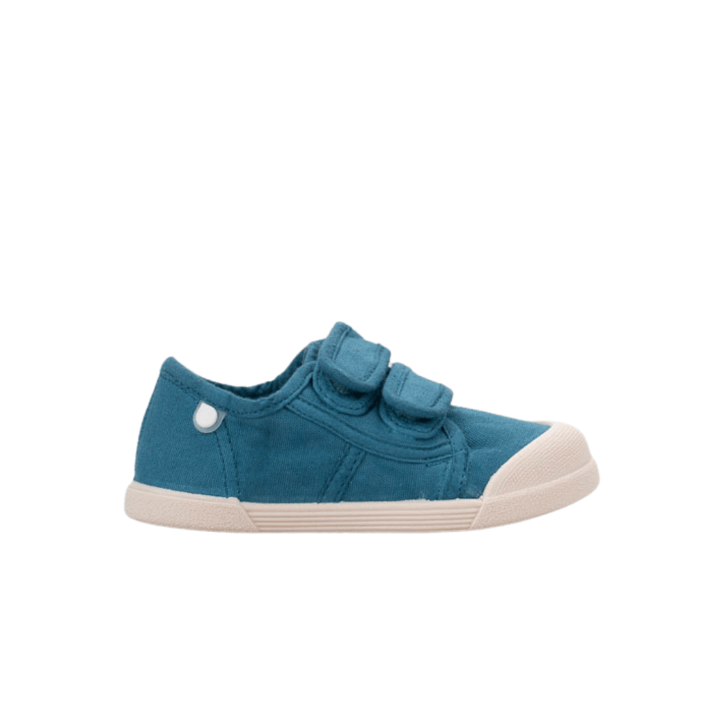 ZAPATILLA RESPETUOSA LONA VELCRO IGOR AZUL PETROLEO - GARÓS