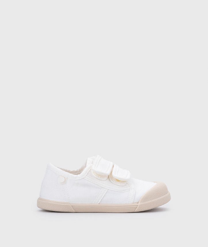 ZAPATILLA RESPETUOSA LONA VELCRO IGOR BLANCA - GARÓS