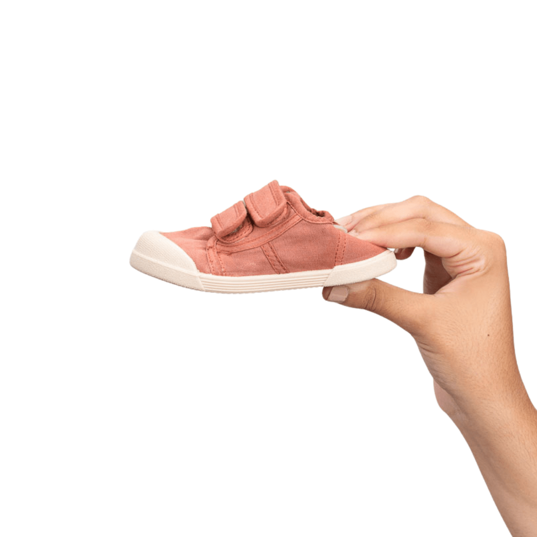 ZAPATILLA RESPETUOSA LONA VELCRO IGOR TERRACOTA - GARÓS