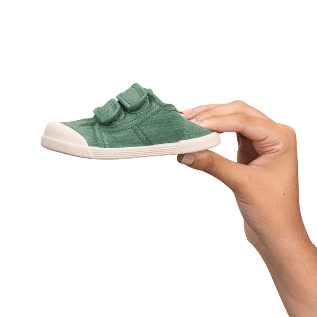 ZAPATILLA RESPETUOSA LONA VELCRO IGOR VERDE KAKI - GARÓS