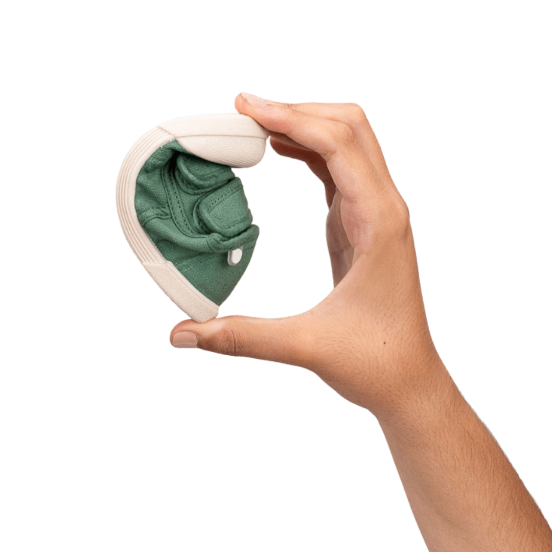 ZAPATILLA RESPETUOSA LONA VELCRO IGOR VERDE KAKI - GARÓS