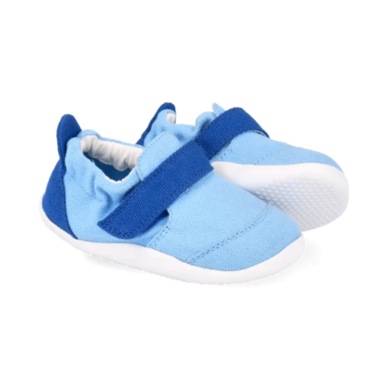 ZAPATILLA RESPETUOSA PRIMEROS PASOS XPLORER GO ORGANIC AZUL - BOBUX - GARÓS