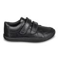 ZAPATO COLEGIAL BAREFOOT CON DOBLE VELCRO 1400 PIEL NEGRO - CHETTO - GARÓS
