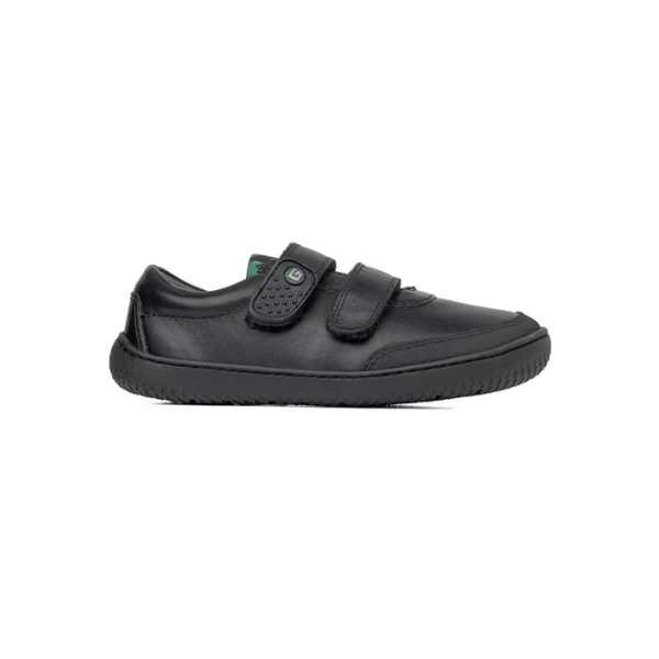 ZAPATO COLEGIAL BAREFOOT DOBLE VELCRO 31101 NEGRO - GORILA - GARÓS