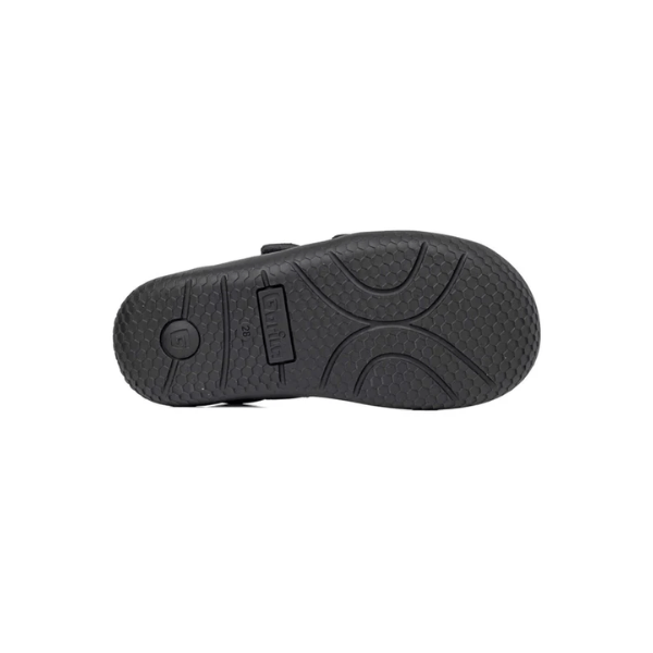 ZAPATO COLEGIAL BAREFOOT DOBLE VELCRO 31101 NEGRO - GORILA - GARÓS