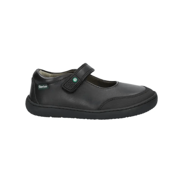 ZAPATO COLEGIAL BAREFOOT MERCEDES 31103 NEGRO - GORILA - GARÓS