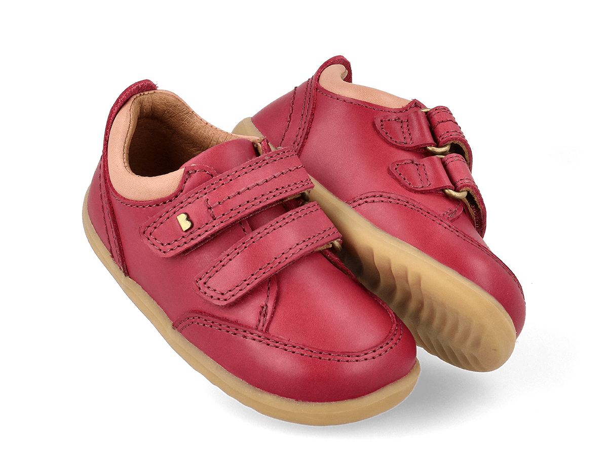 ZAPATO RESPETUOSO INFANTIL TIMBER LOW PIEL GRANATE - BOBUX - GARÓS